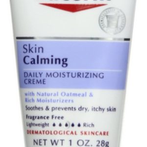Eucerin Calming Creme Daily Moisturizer, Dry Skin Therapy 1 oz (Pack of 3)