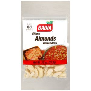 Badia Sliced Almonds, 0.5 Oz, Pack of 8