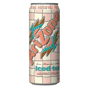 Arizona Peach Tea 23 Oz Can Pack of 24