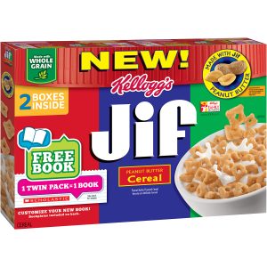 Kellogg's Jif Peanut Butter Cereal, 9.1 oz, 2 count