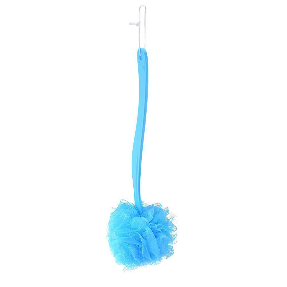 Shower Scrubber Loofah Sponge Bath Body Back Brush with Long Handle (Random Color)