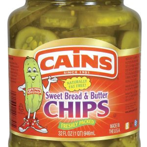 Cains: Sweet Bread & Butter Chips Pickles, 32 Fl Oz