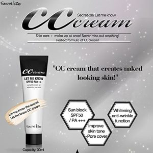 Secret Key LET ME KNOW CC Cream SPF50+ PA+++ US FDA approved