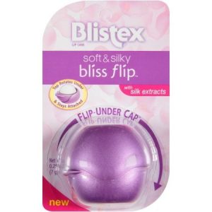 Bliss Flip Lip Balm (Soft & Silky), Features a unique flip-under cap that stay attached. By Blistex