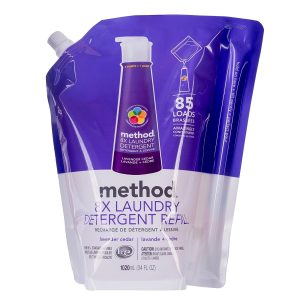 Naturally Derived 8X Concentrated Laundry Detergent Refill, Lavender Cedar, 85 Loads, 34 Fluid Ounce, Contains 1 - 34 ounce refill pouch of Method 8X.., By Method