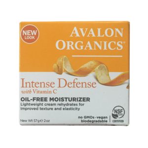 Avalon Organics Intense Defense Oil-Free Moisturizer, 2 oz, 6 Pack
