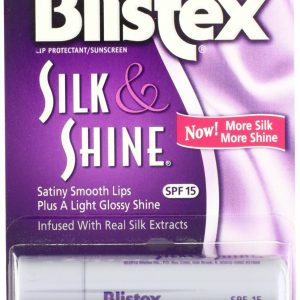 48 Pack Blistex Silk & Shine Lip Protectant Sunscreen Balm SPF 15 0.13 Oz Each