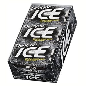 Dentyne Ice Artic Chill Sugar-Free Gum 16 Pieces - Pack of 9