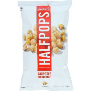 Halfpops Popcorn, Curiously Crunchy, Chipotle Bbq, 6 Oz (Pack Of 12)