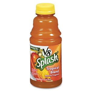 V8 Splash Tropical Blend Juice 16 oz Plastic Bottles - Pack of 12