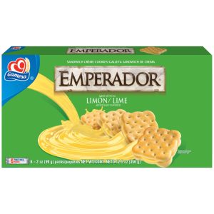 Gamesa Emperador Piruetas, Sandwich Creme Cookies, Lime, 6 Count, 12.55 Oz Box