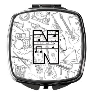 Letter N Musical Note Letters Compact Mirror CJ2007-NSCM