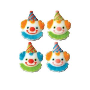 Oasis Supply Sugar Decorations, Clown, 12 Count