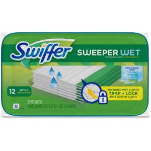 Swiffer Sweeper Wet Cloths - Cloth - 144 / Carton - Green