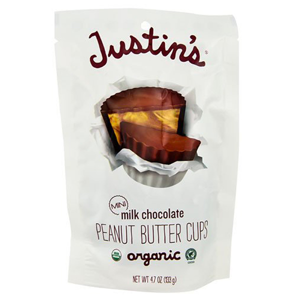 Justin's Organic Mini Milk Chocolate Peanut Butter Cups 4.7 oz Bags - Single Pack