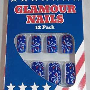 Nantucket Home Glamour Nails, Set of 12 (Blue Fireworks)