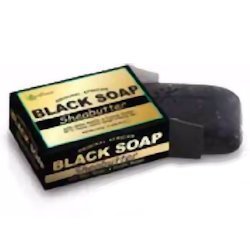 Nature's Spirit African Black Soap - Shea Butter 5 oz. (Pack of 3)