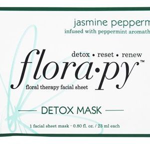 Floral Therapy Facial Sheet Detox Mask Jasmine Peppermint - 1 Sheet(s) by Florapy (pack of 4)