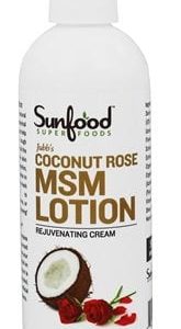 MSM Lotion Jubb's Coconut Rose - 8 fl. oz. by Sunfood Superfoods (pack of 3)