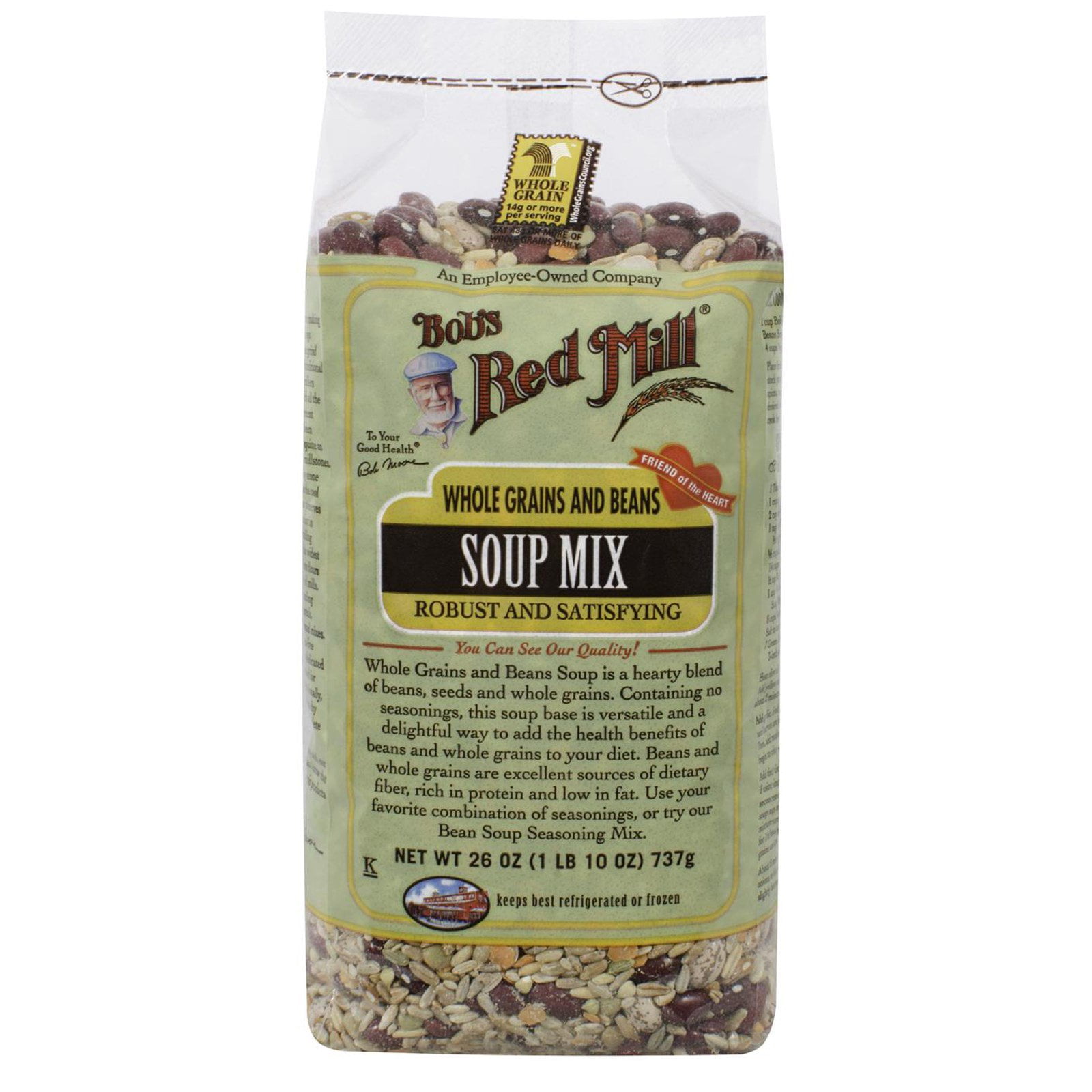 Bob's Red Mill, Soup Mix, Whole Grains and Beans, 26 oz(pack of 4)