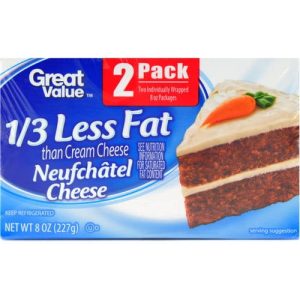 Great Value Neufchatel Cheese, 8 oz, 2 ct