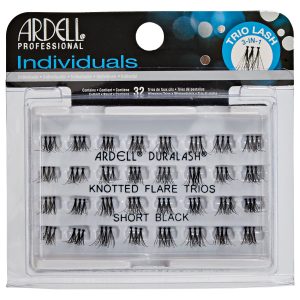Ardell Duralash Professional Individual Trio Lashes (3 in 1) Knotted Flare Trios: Short Black
