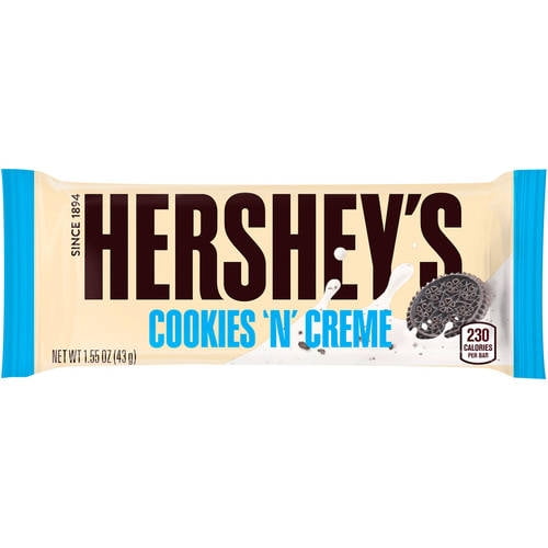 Hershey's Cookies 'n' Creme Candy Bar, 1.55 oz