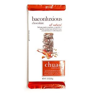 Chuao Baconluxious Chocolate Bar 2.8 oz each (4 Items Per Order)