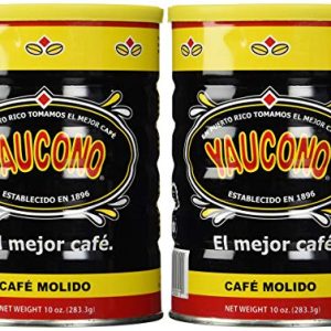 Cafe Yaucono Ground Coffee 10 oz Can - Pack 2