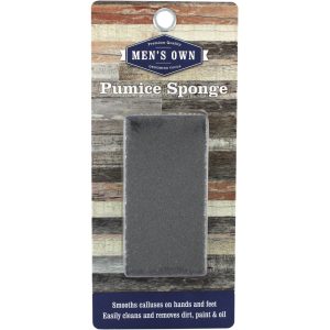Swissco Men's Own Rectangle Pumice Sponge in Black