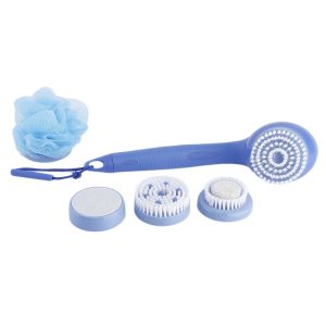 Battery Powered Electric Rotating Body Cleansing Massaging Brush Body Skin Care With 5 Attachments for Different Needs