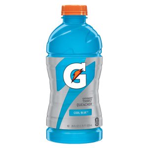 Gatorade Cool Blue 28 Oz Plastic Bottles Pack of 15