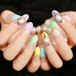 24 Faux Fake Artificial Nail Tips