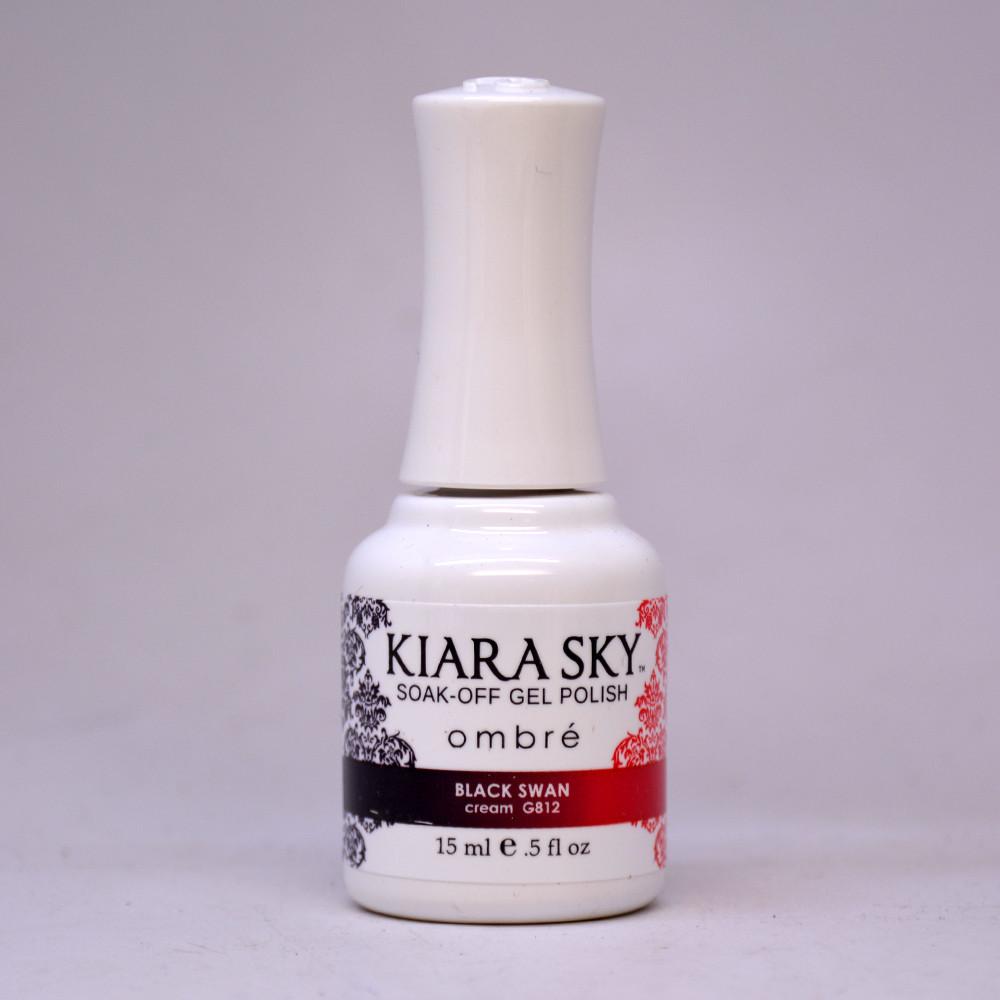 Kiara Sky Gel Polish Black Swan G812 ombre