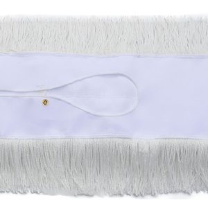 Nine Forty Industrial Strength Premium Nylon Dust Mop Refill – Dust Mop Heads Replacement (White, 24' Wide X 5')