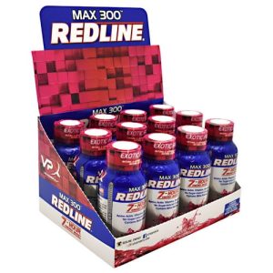 VPX Max 300 Redline - Exotic Fruit - 2.5 fl oz - (12 Bottles)
