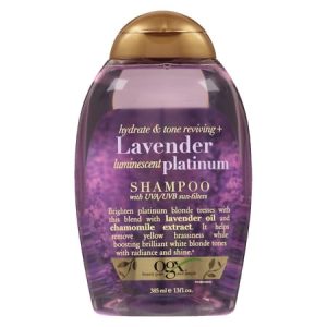 OGX Lavender Luminescent Platinum Shampoo 13.0 oz.(pack of 4)