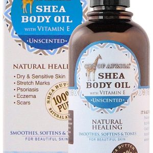 Out Of Africa Shea Butter Body Oil, Unscented 9 oz (Pack of 4)
