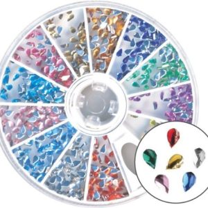 Amazing Shine Nail Art - Rhinestones Tear Drop Mix 4-Count (Pack of 2)