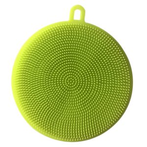 Outgeek Silicone Multi-Purpose Antibacterial Dishwashing Sponge Scrub Sponge Cleaning Brush Tool for Kitchen Bathroom Home, Kitchen Gadget