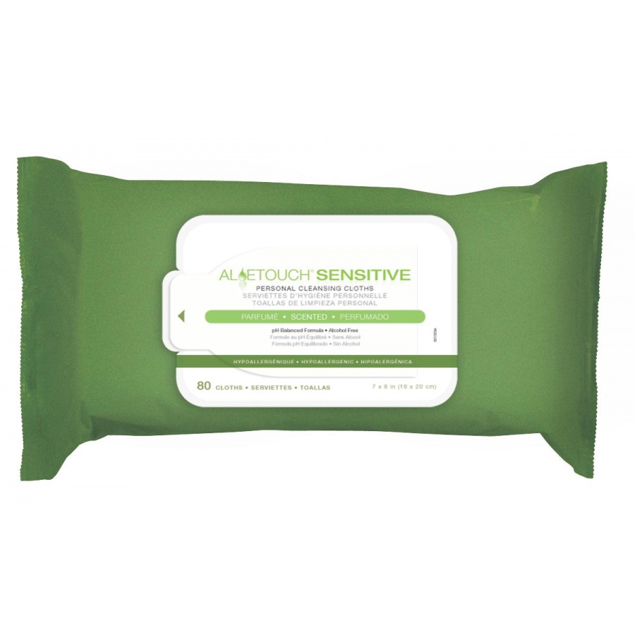 Aloetouch SELECT Premium Spunlace Personal Cleansing Wipes -Case of 15 2 Pack