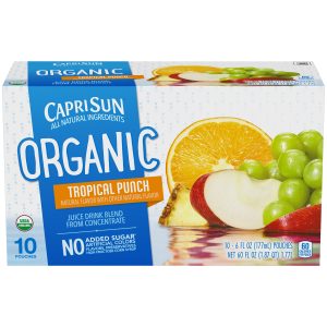 Capri Sun Organic Tropical Punch Juice, 6 Fl Oz, 40 Ct- $0.06/Fl Oz