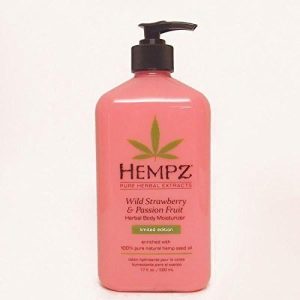 HEMPZ Wild Strawberry & Passion Fruit Herbal Body Moisturizer, 17 fl oz
