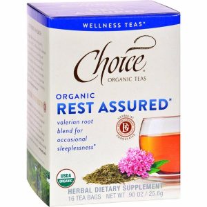 Choice Organic Teas - Organic Rest Assured Tea - 16 Bags - Pack of 6