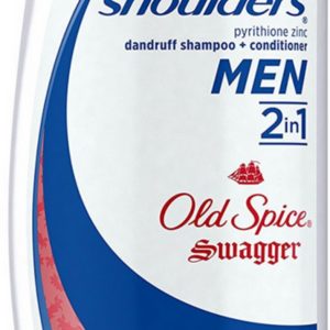4 Pack - Head and Shoulders 2-in-1 Anti-Dandruff Shampoo + Conditioner for Men, Old Spice Swagger 13.5 oz