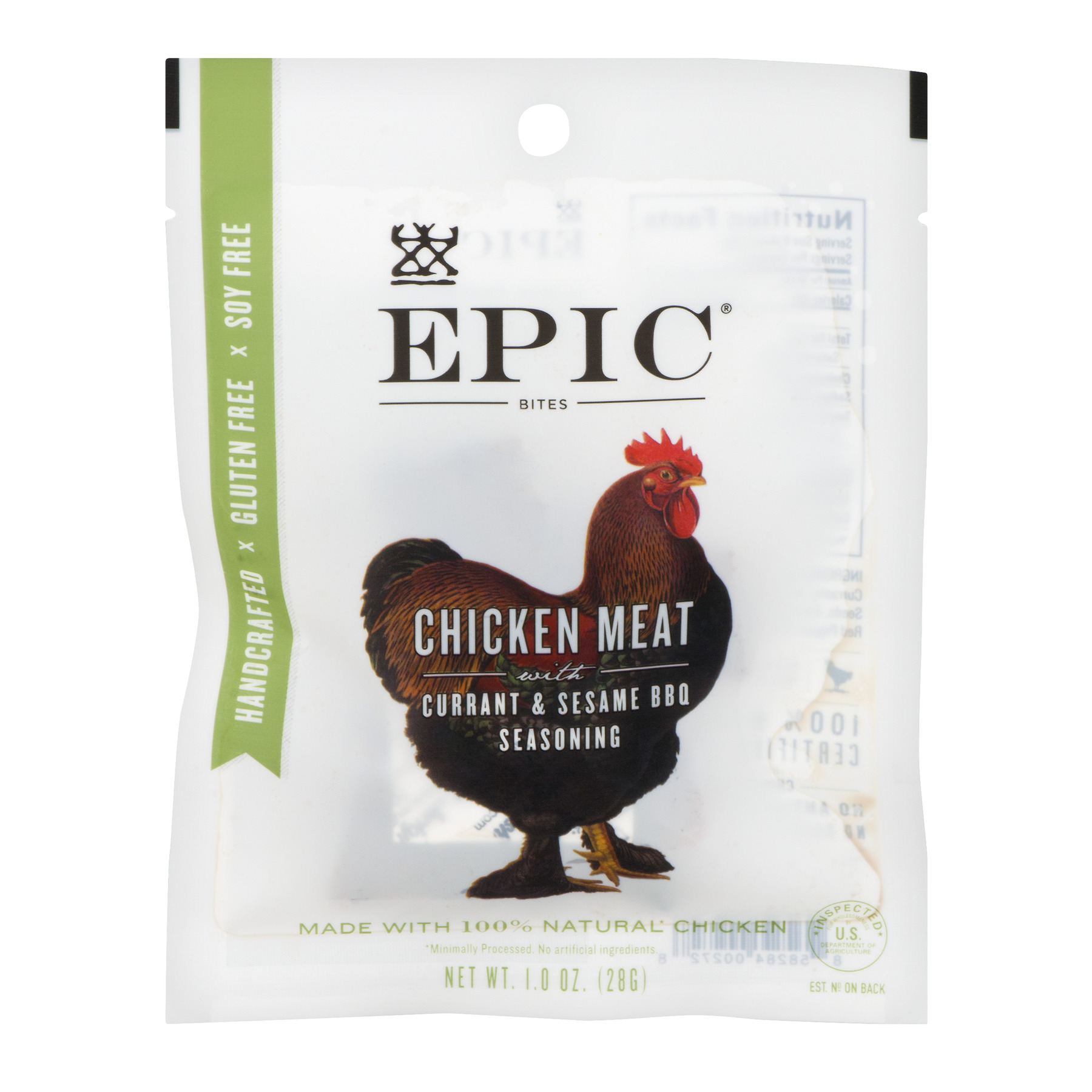 EPIC Sesame BBQ Seasoned Chicken Bits, 1.0 OZ