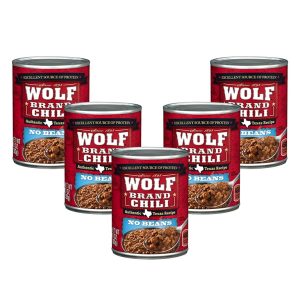 Wolf Brand No Beans Chili, 10 oz (5 Packs)