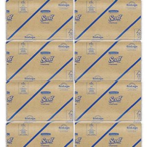 Scott C Fold Paper Towels (01510) with Fast-Drying Absorbency Pockets xunHb, 2Units (12 Pack)