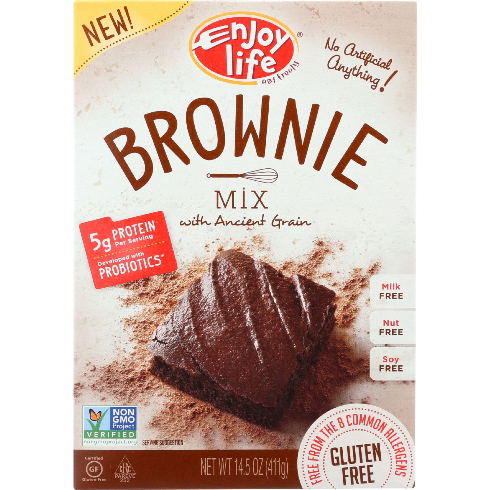 Enjoy Life Baking Mix - Brownie Mix - Gluten Free - 14.5 oz - case of 6
