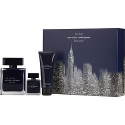 NARCISO RODRIGUEZ BLEU NOIR by Narciso Rodriguez - EDT SPRAY 3.3 OZ & ALL OVER SHOWER GEL 2.5 OZ & EDT SPRAY .33 OZ MINI - MEN